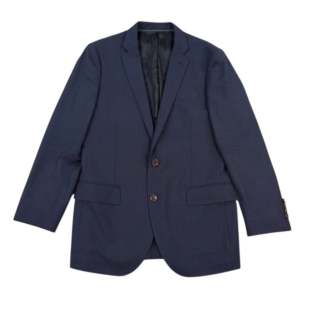 J Crew Ludlow Traveler Sport Coat Blazer 38R Navy Tollegno 1900 Wool Hopsack